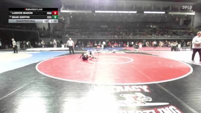 138 lbs Quarterfinal - Landon Mason, Hughson vs Sean Griffin, Central Catholic