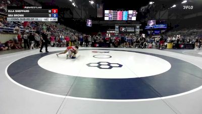 105 lbs Cons. Sub-rd Of 16 - Ella Sheppard, SC vs Mia Brown, TX
