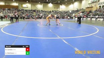 136 lbs Round Of 16 - Brooklyn Canela, Atwater Wrestling vs Aneka Mathews, Silver State Wrestling Academy