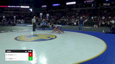 140 lbs Consi Of 16 #1 - Sophia Crews, North Salinas vs Daniela Lopez, Sylmar