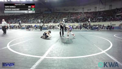 64 lbs Round Of 16 - Cato Varela, Chickasha Wrestling vs Patrick Sanchez, Raw Wrestling Club