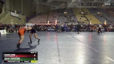 174 lbs 2nd Wrestleback (16 Team) - Chase Stieb, Doane University vs Devin Crawford, Montana State-Northern