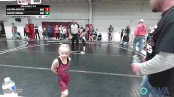 37-40 lbs Rr Rnd 2 - Karter Ailey, Blackwell Wrestling Club vs Vivian Manley, Perry Wrestling Academy