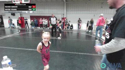 37-40 lbs Rr Rnd 2 - Karter Ailey, Blackwell Wrestling Club vs Vivian Manley, Perry Wrestling Academy