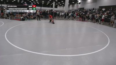 138 lbs Cons. Sub-rd Of 16 - Adrian Phetxoumphone, BTWC vs Jaylen Civil, MO West Championship Wrestling Club