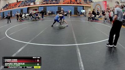 106 lbs Cons. Round 2 - Samora Wolokolie, Our Lady Of Mt. Carmel vs Caden Codd, St. Mary`s Anapolis