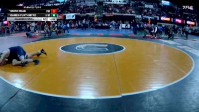 AA - 215 lbs Quarterfinal - Damen Furthmyre, Great Falls / MSDB vs Quinn Hale, Billings West