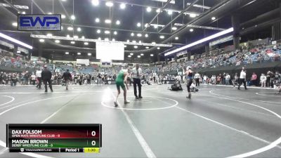 115 lbs Champ. Round 1 - Mason Brown, Derby Wrestling Club vs Dax Folsom, Open Mats Wrestling Club