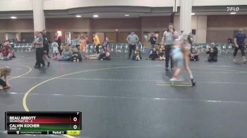 85 lbs Finals (8 Team) - Beau Abbott, Roundtree WA vs Calvin Kocher, SHWA