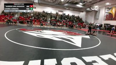 105 lbs Champ. Round 3 - Alisson Lara Zaragoza, Greeley West vs Luanna Cordova, Pomona