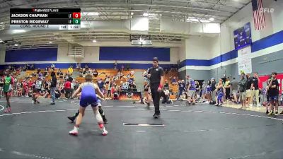80 lbs Cons. Round 2 - Preston Ridgeway, Cobra Wrestling Club vs Jackson Chapman, Cobra Wrestling Club