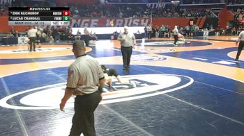 3A 113 lbs Quarterfinal - Erik Klichurov, Lombard (Montini) vs Lucas Crandall, Palatine (Fremd)