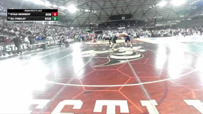 Boys 3A 285 lbs Champ. Round 1 - Eli Findlay, West Seattle vs Ryan Kennedy, Ingraham