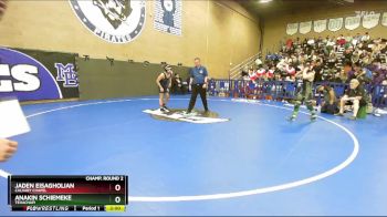 132 lbs Champ. Round 2 - Anakin Schiemeke, Tehachapi vs Jaden Eisagholian, Calvary Chapel