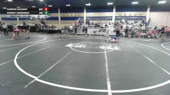 101 lbs Round Of 16 - Kandice Dacanay, North Coast Grapplers vs Audrey Lensegrav, Askeo International