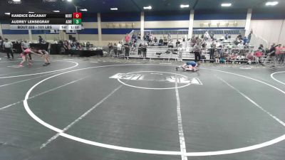 101 lbs Round Of 16 - Kandice Dacanay, North Coast Grapplers vs Audrey Lensegrav, Askeo International