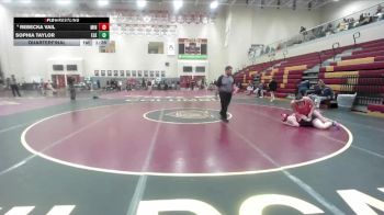 190 lbs Quarterfinal - Sophia Taylor, Elko vs Rebecka Vail, Minico