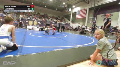 40 lbs Consi Of 8 #2 - Kason Edens, Kiefer Youth Wrestling Club vs Liam Orrel, Berryhill Wrestling Club