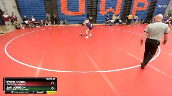 149 lbs Quarterfinal - Tyler Goebel, Wisconsin-La Crosse vs Sam Johnson, Wisconsin-Stevens Point