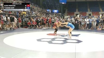 130 lbs Champ. Rd Of 64 - Alexa Whitlow, Indiana vs Kassie Sapp, Michigan