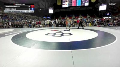 144 lbs Cons. Sub-rd Of 32 - Camron Duffield, MO vs Kaden Inman, IL