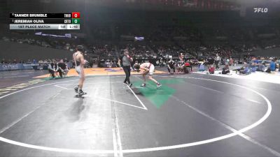 5A Boys 126 lbs 1st Place Match - Jeremiah Oliva, Crater Boys vs Tanner Brumble, Thurston Boys