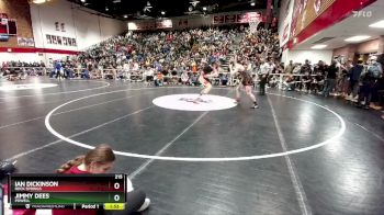 215 lbs Semifinal - Jimmy Dees, Powell vs Ian Dickinson, Rock Springs