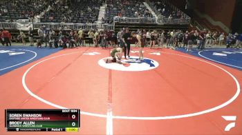 120 lbs Cons. Semi - Brody Allen, Glenrock Wrestling Club vs Soren Swanson, Eastside United Wrestling Club