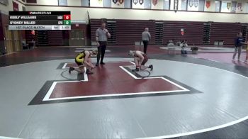 125-131 lbs 1st Place Match - Sydney Miller, Center Point-Urbana Girls vs Keely Williams, Independence Girls