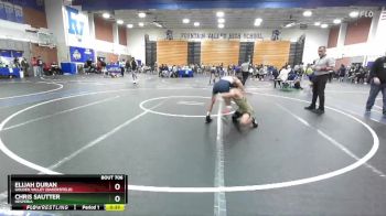 106 lbs Cons. Round 2 - Elijah Duran, Golden Valley (Bakersfield) vs Chris Sautter, Hesperia