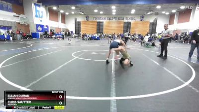 106 lbs Cons. Round 2 - Elijah Duran, Golden Valley (Bakersfield) vs Chris Sautter, Hesperia