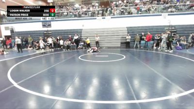 72 lbs Semifinal - Logun Walker, Clearwater Valley Wrestling Club vs Payson Price, Brothers Of Steel Wrestling Club