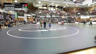 100 lbs Champ. Round 1 - Reagan Milne, St. Francis HS vs Maicey Marrs, Leon-Bluestem Hs