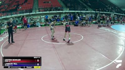 101 lbs Placement Matches (8 Team) - Jaxten Bowler, Utah vs Landon Hill, Alaska 1