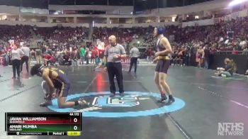 4A 172 lbs Champ. Round 1 - Javan Williamson, Bloomfield vs Amari Mumba, Highland