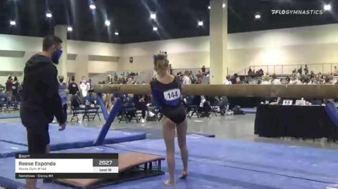 Reese Esponda - Beam, Roots Gym #144 - 2021 USA Gymnastics Development ...