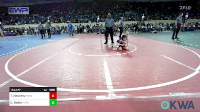 67 lbs Round Of 16 - Tucker Novotny, Pawnee Black Bear Wrestling vs Cyrus Baker, Harrah Little League Wrestling