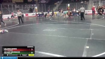 132 lbs Semifinal - Lilliana Banks, Team Wisconsin vs Nevaeh Grunhuvd, Team Montana