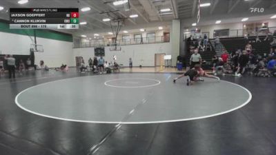 175 lbs 3rd Place Match - Cannon Klukvin, Kansas Wrestling United vs Jaxson Goepfert, Nebraska Boyz