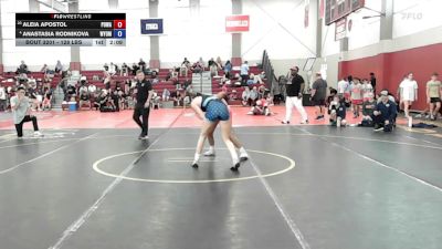 128 lbs Quarterfinal - Aleia Apostol, Poway Wrestling vs Anastasia Rodnikova, Wyoming Seminary