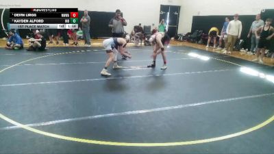 132/138/144 1st Place Match - Devin Lirgg, Mighty Warriors Wrestling Acad vs Kayden Alford, Independent