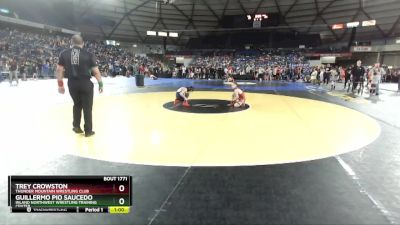 86 lbs Champ. Round 1 - Guillermo Pio Saucedo, Inland Northwest Wrestling Training Center vs Trey Crowston, Thunder Mountain Wrestling Club