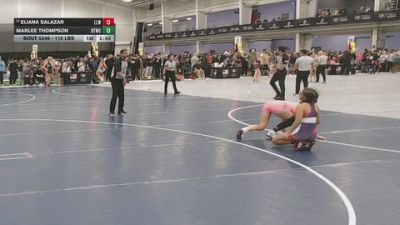 115 lbs Champ. Rd Of 32 - Eliana Salazar, Lady Lancer Wrestling vs Marlee Thompson, BTWC