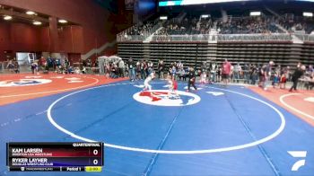 53 lbs Quarterfinal - Kam Larsen, Riverton USA Wrestling vs Ryker Layher, Douglas Wrestling Club
