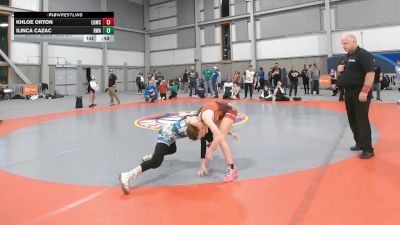 87 lbs 5th Place Match - Khloe Orton, La Grande Mat Club vs Ilinca Cazac, Redmond Wrestling Academy