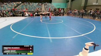 157 lbs Cons. Round 4 - Landen Hecht, Harrisburg High School vs Preston McAninch, Folsom