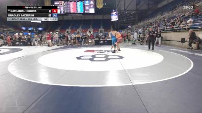 150 lbs Cons. Rd Of 32 - Nathanial Higgins, AZ vs Bradley Lazzerini, OK