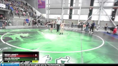 74 lbs Cons. Round 3 - Brody Arnett, Ambush Wrestling vs Kaleb Erickson, Sandpoint Legacy WC