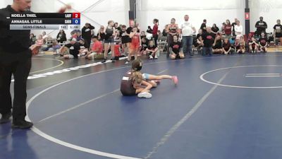 25 lbs Semifinal - Noella Thiel, Lady Warriors United - W vs Annagail Little, Carolina Gold