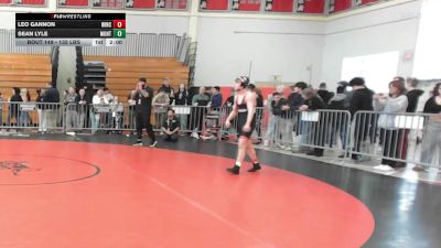 132 lbs Consi Of 8 #1 - Leo Gannon, Winchester vs Sean Lyle, Montachusett